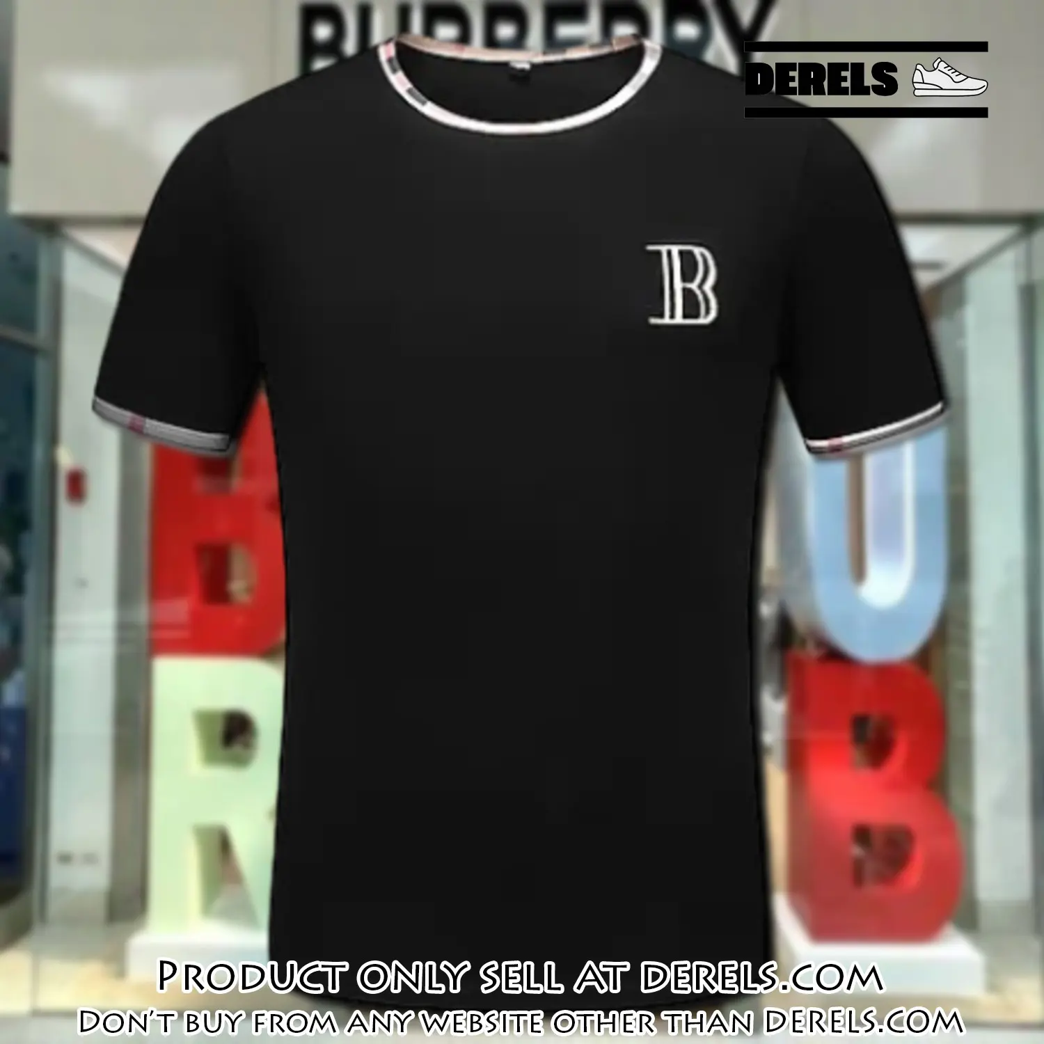 Burberry black luxury brand unisex tshirt outfit for men women dr2330686